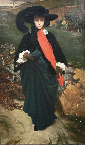 Frederick Leighton Portrait of May Sartoris china oil painting image